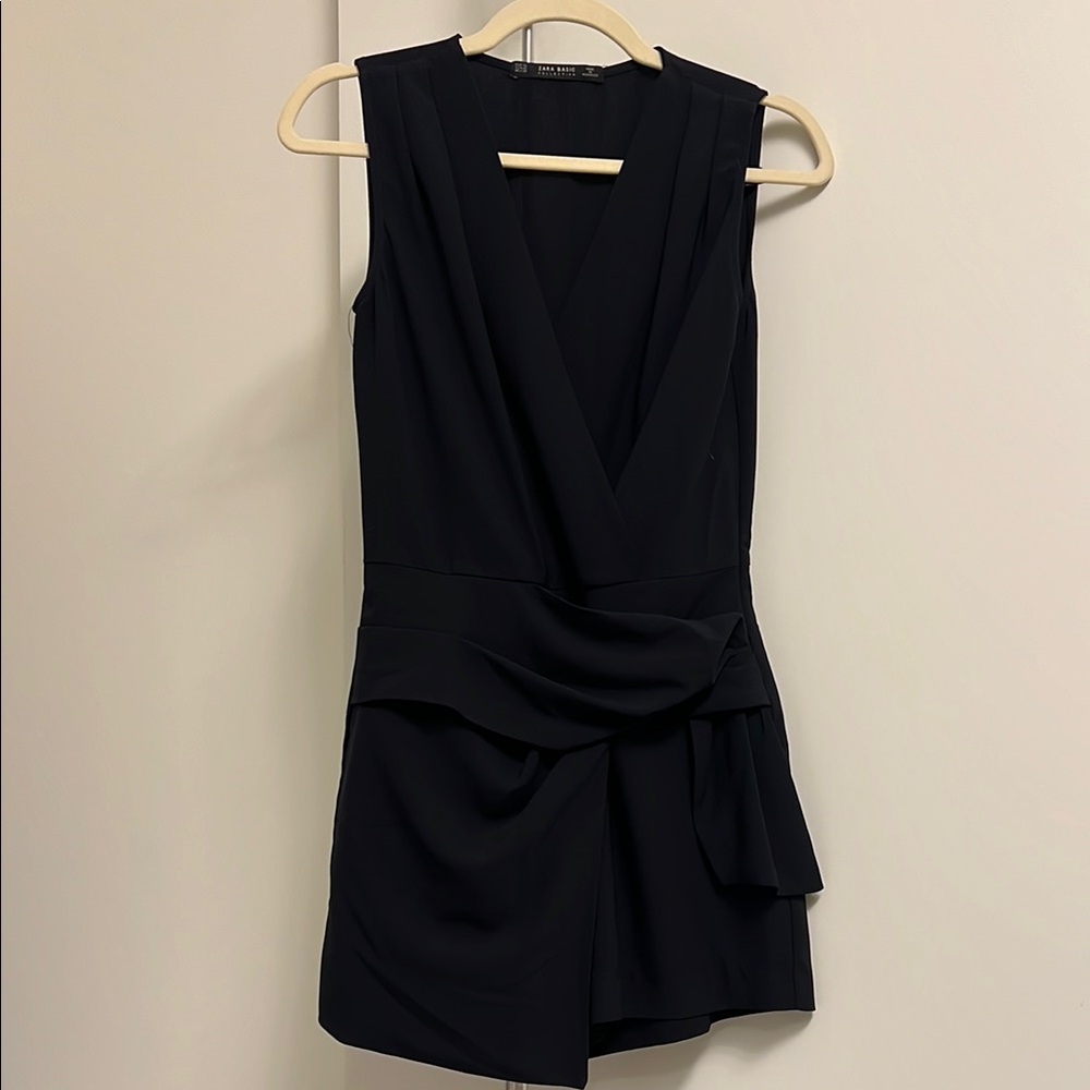 Zara Dark Navy Skort Romper